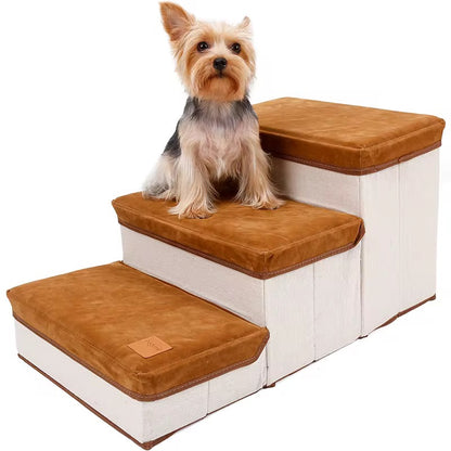 Foldable Dog Stairs with Storage Box