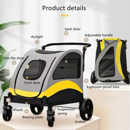 Foldable Premium Dog Stroller
