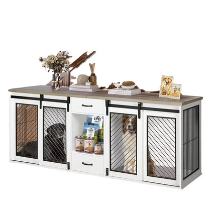 Extra Large Double Kennel Dog Crate